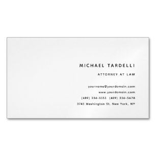 Advocaten bij Minimalist Classical Professional Magnetisch Visitekaartje