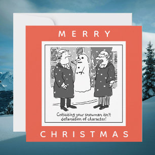 Advocaten Defamation of Character Snowman Kaart