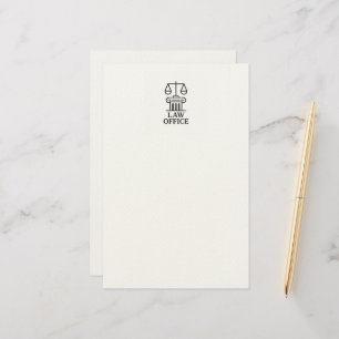Advocaten en juridisch ontwerp briefpapier