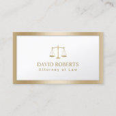 Advocatencommissie Rechtsgrond Modern Gold Foil Visitekaartje (Voorkant)