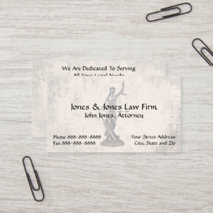 Advocatenkantoor Lady Justice Visitekaartje