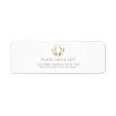 Advocatenkantoor retouradreslabels etiket (Voorkant)