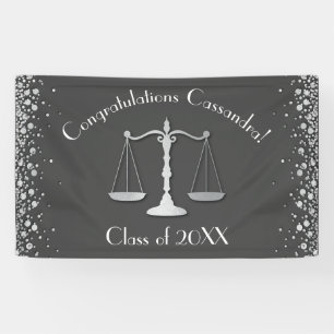 Advocatenrechtenfaculteit GraduPartij Gray Silver Spandoek