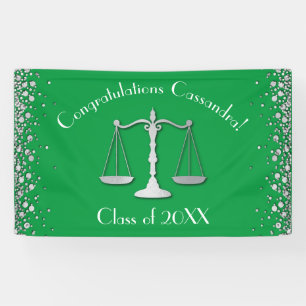 Advocatenrechtenfaculteit Groene Zilver Graduation Spandoek