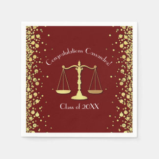 Advocatenrechtenfaculteit Maroon Gold Graduparty Servet