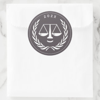 Advocatenrechtenschool Afstuderen Ronde Sticker