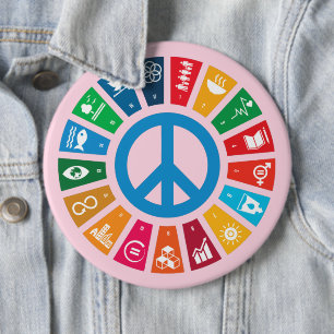 Advocatiegemeenschap voor Duurzaamheidsdoelen Geme Ronde Button 6,0 Cm