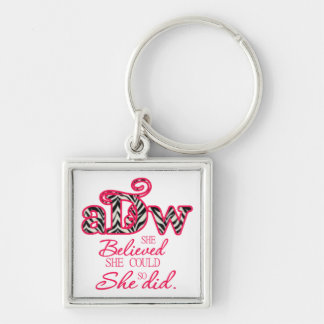 ADW kleine vierkante sleutelhanger