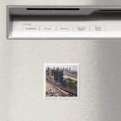 AE015 SHARJAH, SKYLINE, VAE, Fridge Magneet (Insitu (Vaatwasser))
