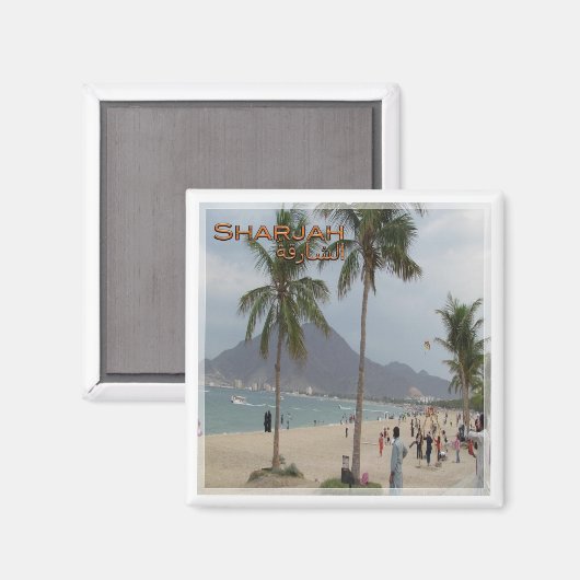 AE018 SHARJAH, KHORFAKKAN, VAE, Azië, Fridge Magneet (Voorkant / Achterkant)