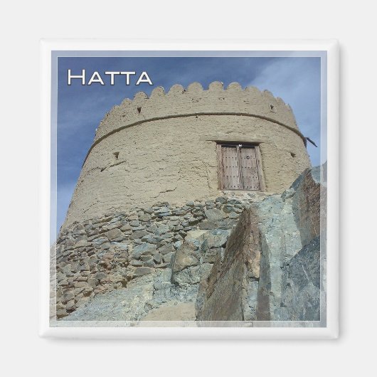AE027 HATTA TOWER, VAE, Midden-Oosten, Fridge Magneet (Voorkant)