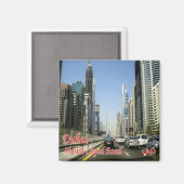 AE067 DUBAI Sheikh Zayed Road, Fridge Magneet (Voorkant / Achterkant)