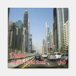 AE067 DUBAI Sheikh Zayed Road, Fridge Magneet