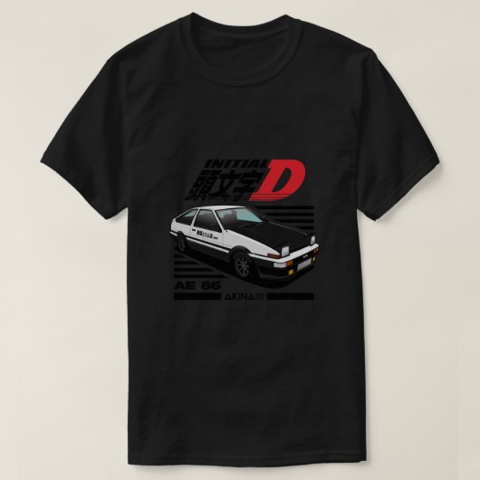 AE86 T-shirt initial D essentiel (Design devant)