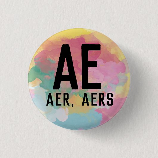 Ae Aer Aers Pronouns Button (Voorkant)