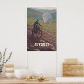 Ae Forest Mountain Biking Travel Poster (Cuisine)