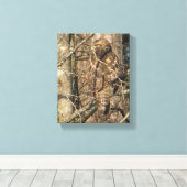 AE- Geweldige Hawk in een boomcanvas Kunst Canvas Afdruk (Insitu (Houten vloer))