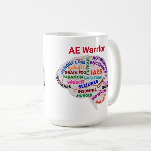AE Mug de sensibilisation aux guerriers (Devant droit)