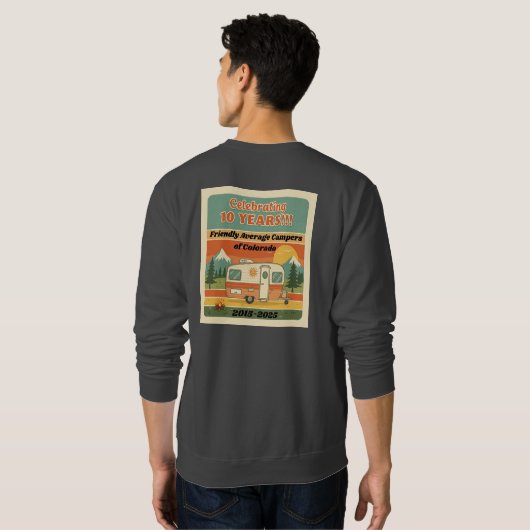 AEC sweatshirt gris de 10 ans (Dos entier)