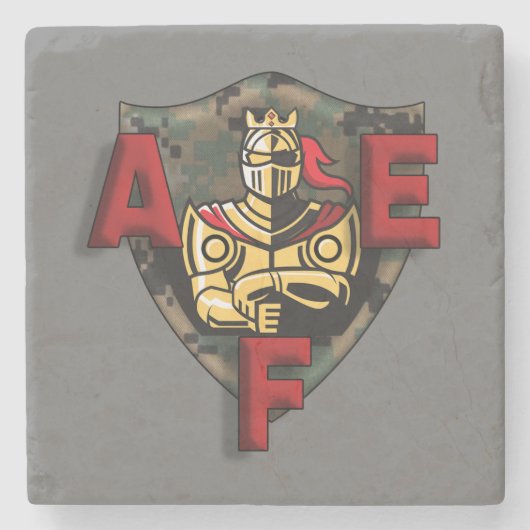 AEF-stijl Legacy Logo Stone Onderzetter (Voorkant)