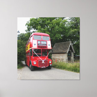 AEG Double Decker Bus Canvas Afdruk