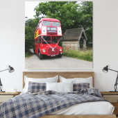 AEG dubbeldekkerbus Canvas Afdruk (Insitu (Slaapkamer))