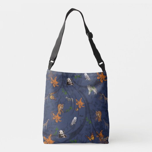 Aegis Wildlife Conservation Pattern Crossbody Tas (Achterkant)