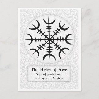AEgishjálmer – Viking Helm van Awe Norse Beschermi Briefkaart