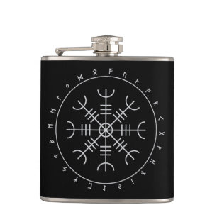 Aegishjalmr Runes Flask (Vinyl Wrapped) Heupfles