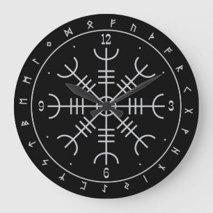 Aegishjalmr Runes Wall Clocks Grote Klok