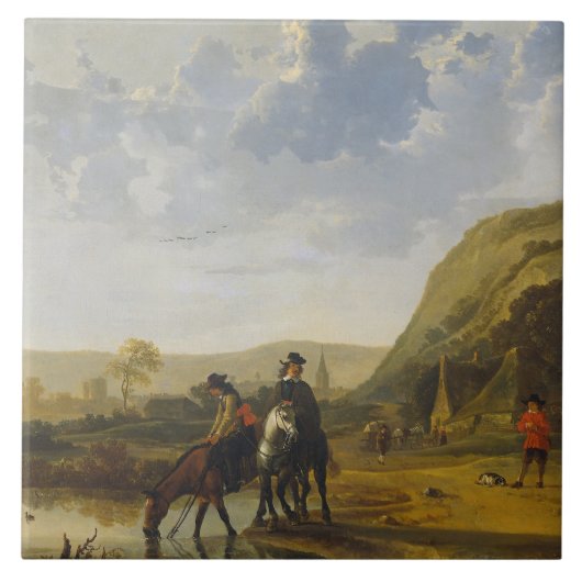 Aelbert Cuyp Tegeltje (Voorkant)