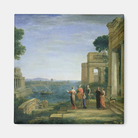 Aeneas and Dido in Carthage, 1675 Magneet (Voorkant)