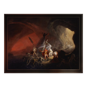 Aeneas en de Sibyl Old Masters Reproduction Foto Afdruk