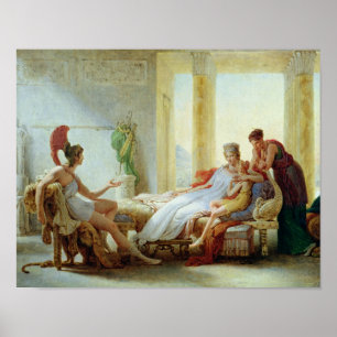 Aeneas vertelt Dido over de ramp bij Troy Poster