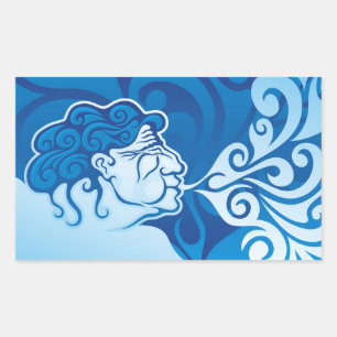 Aeolus Rechthoekige Sticker