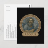 Aeolus Vent Dieu Carte Postale Dévotionnelle (Devant / Derrière)