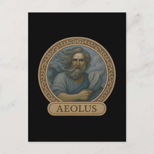 Aeolus Vent Dieu Carte Postale Dévotionnelle (Devant)