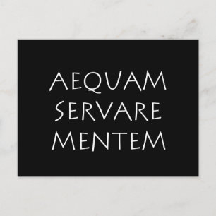 Aequam servare mentem briefkaart