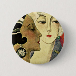 Aer Deco-dames Ronde Button 5,7 Cm