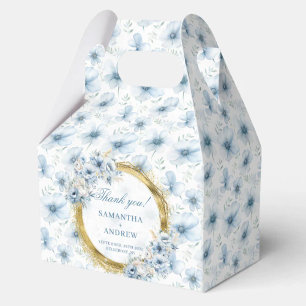 Aerial Bohemian Light Blue Gold Wedding Favoriet B Bedankdoosjes
