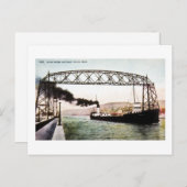 Aerial Bridge and Canal, Duluth, Minn. Briefkaart (Voorkant / Achterkant)