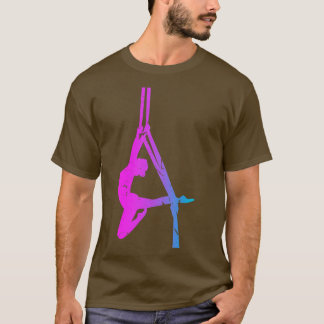 Aerial Dancer Silhouet Aerial Silk Yoga T-shirt