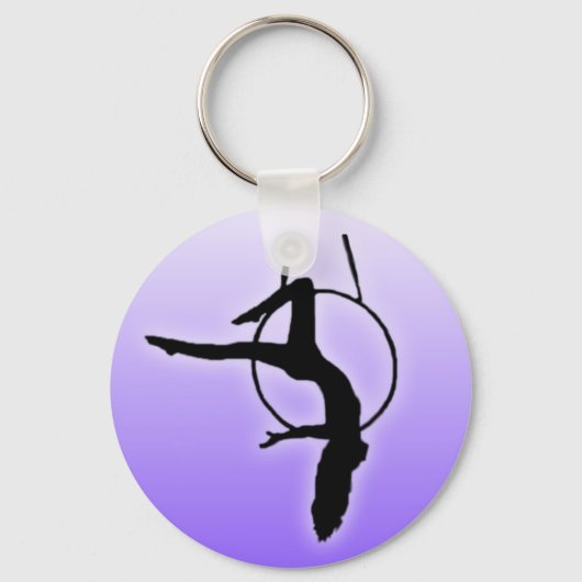 Aerial Dancer Silhouette Sleutelhanger (Voorkant)