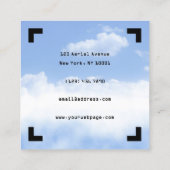 Aerial filming HUD view drone Vierkante Visitekaartje (Achterkant)