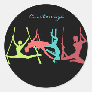 Aerial Fitness Posten Thunder_Cove Ronde Sticker