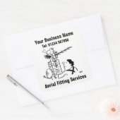 Aerial Fitter cartoon Square Sticker (Envelop)