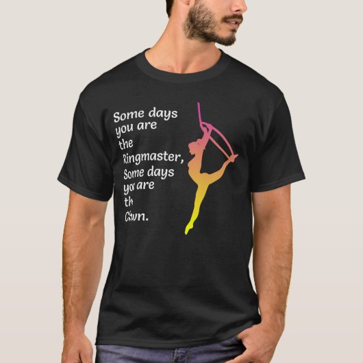 Aerial Hoop Lyra Silk Circus Acrobat Funny T-shirt (Voorkant)