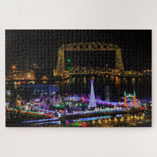 Aerial Lift Bridge and Bentleyville Minnesota Legpuzzel