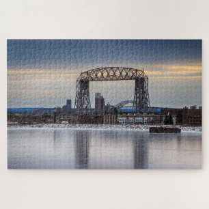 Aerial Lift-brug en ijzige weerspiegeling Minnesot Legpuzzel