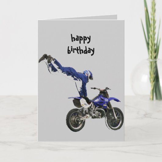 Aerial moto-cross #3 Card grey Green Kaart (Voorkant)